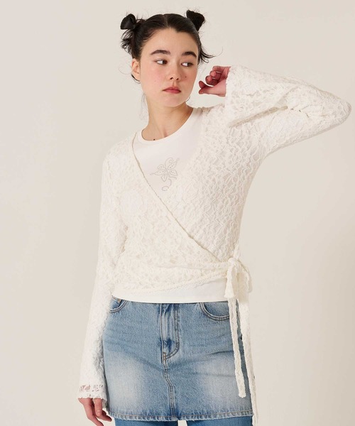 TINA：JOJUN（ティーナジョジュン）の「カットレース カシュクール トップス TINA：JOJUN（その他トップス・レディース・ホワイト系その他/ホワイト・M）」の8枚目の写真