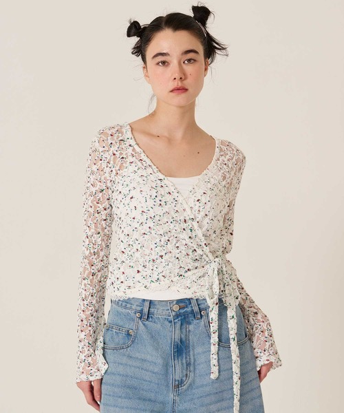 TINA：JOJUN（ティーナジョジュン）の「カットレース カシュクール トップス TINA：JOJUN（その他トップス・レディース・ホワイト系その他/ホワイト・M）」の14枚目の写真