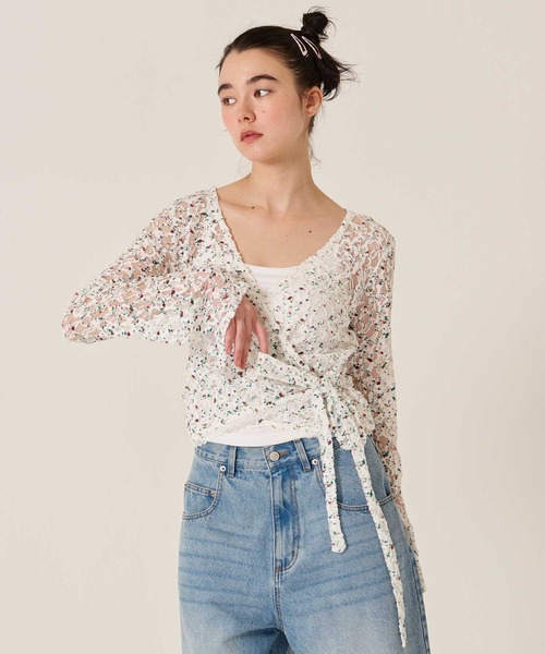 TINA：JOJUN（ティーナジョジュン）の「カットレース カシュクール トップス TINA：JOJUN（その他トップス・レディース・ホワイト系その他/ホワイト・M）」の15枚目の写真