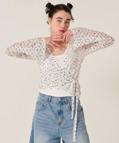 TINA：JOJUN（ティーナジョジュン）の「カットレース カシュクール トップス TINA：JOJUN（その他トップス・レディース・ホワイト系その他/ホワイト・M）」の17枚目の写真