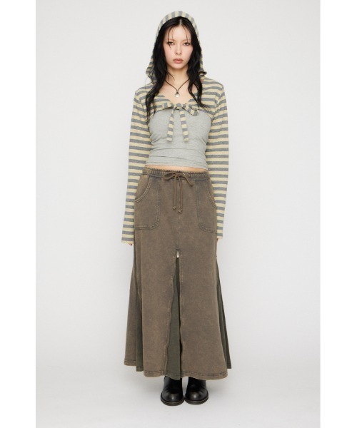 LAGUA GEM(ラグアジェム)の「ZIP SPREAD スカート(スカート・レディース・ブラック/カーキ・SMALL/MEDIUM)」の5枚目の写真