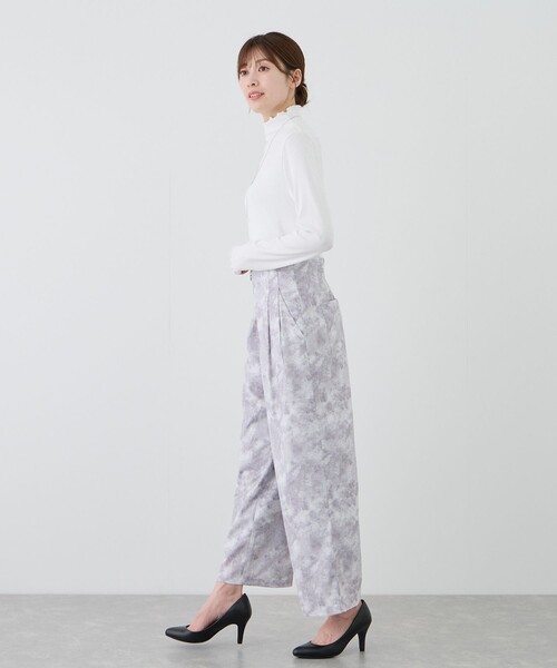 Jayro(ジャイロ)の「ぼかし柄タックワイドパンツ(その他パンツ・レディース・ラベンダー/ブラック系その他/ブルー系その他4・FREE)」の11枚目の写真