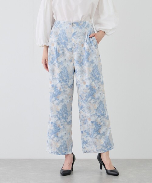 Jayro(ジャイロ)の「ぼかし柄タックワイドパンツ(その他パンツ・レディース・ラベンダー/ブラック系その他/ブルー系その他4・FREE)」の13枚目の写真