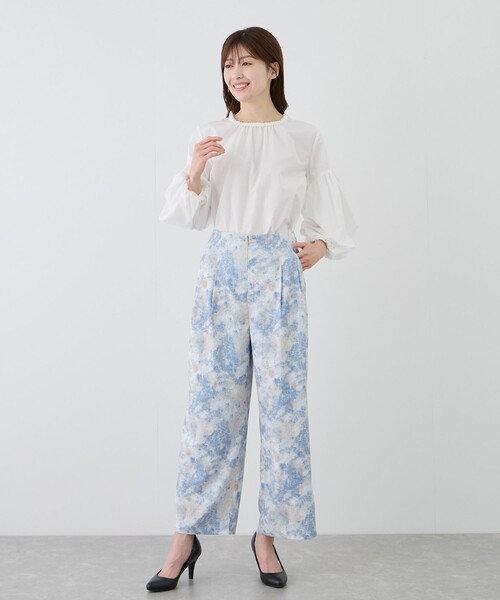 Jayro(ジャイロ)の「ぼかし柄タックワイドパンツ(その他パンツ・レディース・ラベンダー/ブラック系その他/ブルー系その他4・FREE)」の16枚目の写真