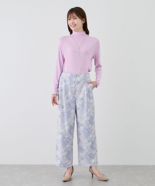 Jayro(ジャイロ)の「ぼかし柄タックワイドパンツ(その他パンツ・レディース・ラベンダー/ブラック系その他/ブルー系その他4・FREE)」の22枚目の写真