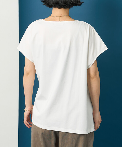FREAK'S STORE(フリークスストア)の「藤本美貴 × FREAK'S STORE/フリークスストア リボンギャザー半袖Tシャツ(Tシャツ/カットソー・レディース・オフホワイト/ブルー/ブラック・フリ-)」の16枚目の写真