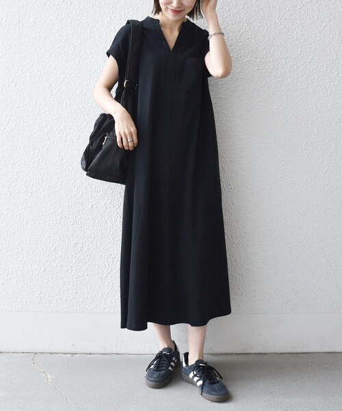 SHIPS any:〈接触冷感/汗染み防止加工/洗濯機可能〉スキッパー Aライン