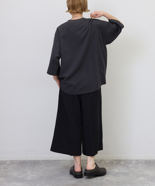 JOURNAL STANDARD LUXE（ジャーナルスタンダード　ラックス）の「トロピカル キュロットパンツ（その他パンツ・レディース・ブラック・FREE）」の4枚目の写真