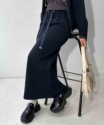 AS KNOW AS plus | 〇スフレ Iラインタイトロングスカート  セットアップ対応アイテム(スカート)