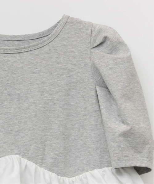 RANDA（ランダ）の「タフタフリルペプラムTシャツ（Tシャツ/カットソー・レディース・イエロー/ホワイト/グレー・FREE）」の17枚目の写真