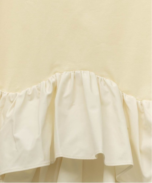 RANDA（ランダ）の「タフタフリルペプラムTシャツ（Tシャツ/カットソー・レディース・イエロー/ホワイト/グレー・FREE）」の19枚目の写真