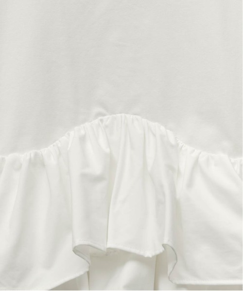 RANDA（ランダ）の「タフタフリルペプラムTシャツ（Tシャツ/カットソー・レディース・イエロー/ホワイト/グレー・FREE）」の20枚目の写真