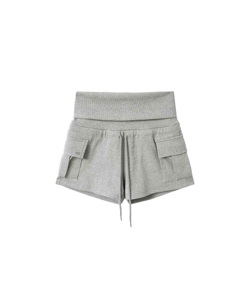 RENSE(レンセ)の「Cargo Micro Rib Shorts Melange Gray(その他パンツ・レディース・その他・OS)」の3枚目の写真