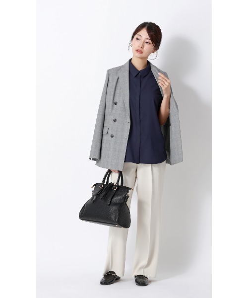 AOYAMA(アオヤマ)の「6ボタンダブルジャケット【超接触冷感】【セットアップ着用可】(スーツジャケット・レディース・グレー・L/S/M)」の17枚目の写真
