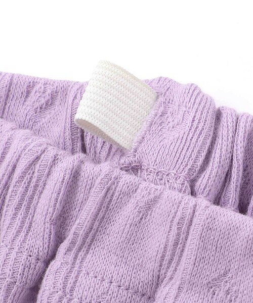 SLAP SLIP(スラップスリップ)の「裾チュールレース7分丈レギンス(80~120cm)(レギンス/スパッツ・キッズ・ホワイト/パープル・80cm/90cm/120cm/100cm/110cm)」の15枚目の写真