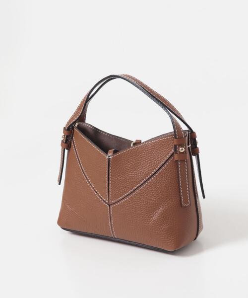 URBAN RESEARCH ROSSO WOMEN(アーバンリサーチ ロッソ)の「AULENTTI フロント Vライン バッグ(ハンドバッグ・レディース・ブラウン系その他/ベージュ系その他・FREE)」の4枚目の写真