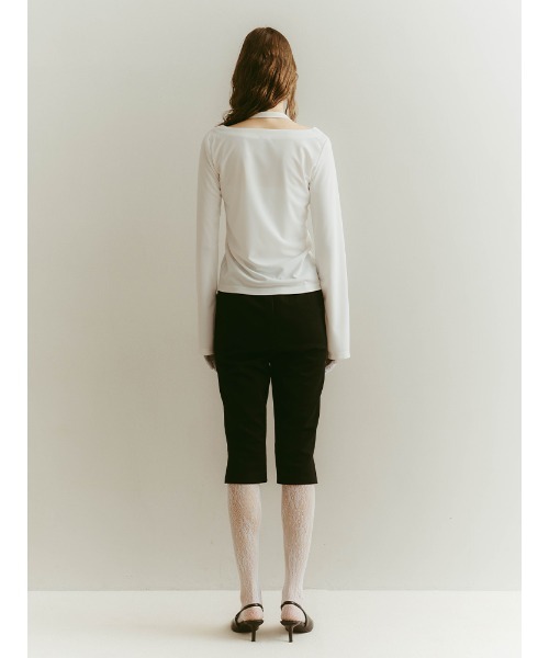 ILANIS(イラニス)の「2way Ease Cardigan(Tシャツ/カットソー・レディース・ブラック/オフホワイト/ライトブルー・FREE)」の22枚目の写真