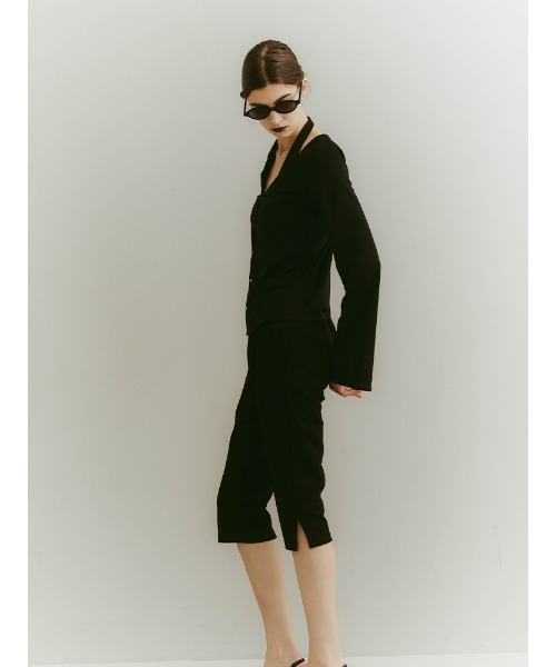 ILANIS(イラニス)の「2way Ease Cardigan(Tシャツ/カットソー・レディース・ブラック/オフホワイト/ライトブルー・FREE)」の7枚目の写真