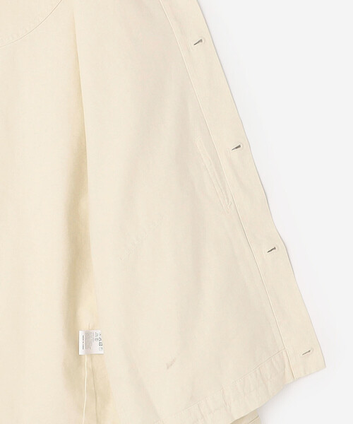 Bshop(ビショップ)の「7115 by SZEKI | コットン シャツジャケット WOMEN(カバーオール・レディース・ホワイト/ブラック・S)」の10枚目の写真