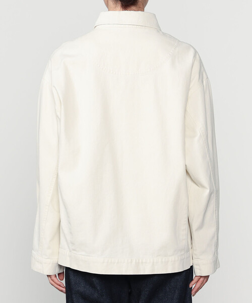 Bshop(ビショップ)の「7115 by SZEKI | コットン シャツジャケット WOMEN(カバーオール・レディース・ホワイト/ブラック・S)」の7枚目の写真