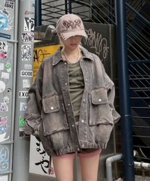 DIG YOUR OWN GRAVE（ディグユアオウングレイブ）の「【DIG YOUR OWN GRAVE】Washed Denim Jacket / 【ディグユアオウングレイブ】ウォシュデニムジャケット<着用動画あり>（デニムジャケット）」