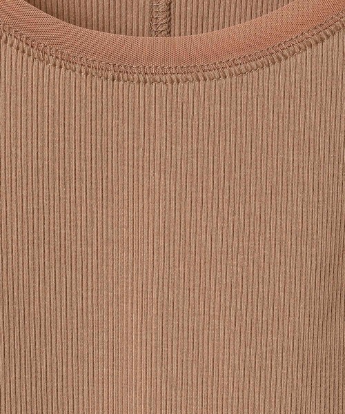 LEPSIM（レプシィム）の「チュールドッキングタンク　661885（タンクトップ・レディース・オフホワイト/ライトグリーン/ブラウン/ブラック・FREE）」の12枚目の写真