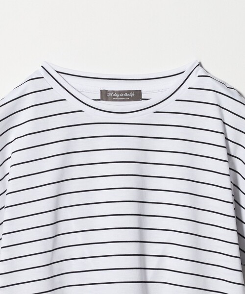 A DAY IN THE LIFE UNITED ARROWS（アデイインザライフユナイテッドアローズ）の「テンジク クルーネック Tシャツ ＜A DAY IN THE LIFE＞（Tシャツ/カットソー・レディース・その他1/オフホワイト/ネイビー/ダークグレー/ライトピンク/ライム・36/38）」の13枚目の写真