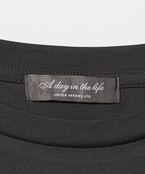 A DAY IN THE LIFE UNITED ARROWS（アデイインザライフユナイテッドアローズ）の「テンジク クルーネック Tシャツ ＜A DAY IN THE LIFE＞（Tシャツ/カットソー・レディース・その他1/オフホワイト/ネイビー/ダークグレー/ライトピンク/ライム・36/38）」の8枚目の写真
