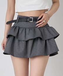 mline（エムライン）の「[mline]ベルト付き ドットスカート（スカート）」