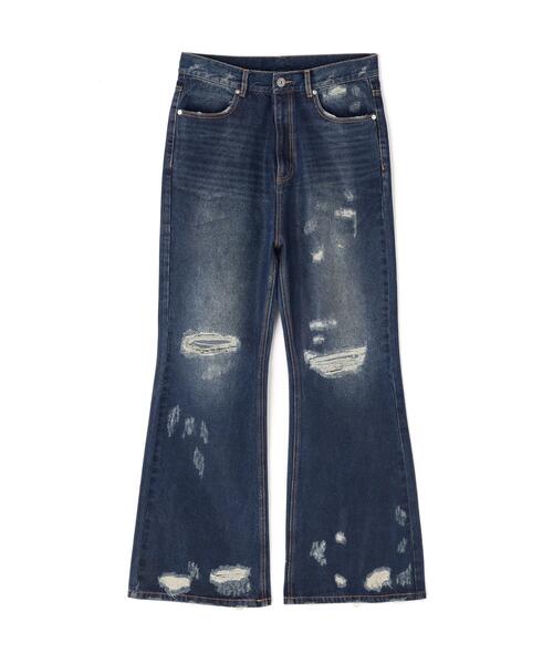 FR(13)NDS(フレンズ)の「FR(13)NDS/フレンズ/BLUE COATING FLARE PT(デニムパンツ・メンズ・ブルー・M/L)」の1枚目の写真