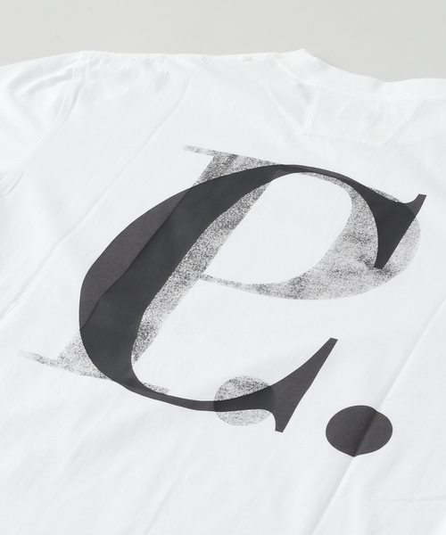 C.P. COMPANY（シーピーカンパニー）の「C.P.Company / シーピーカンパニー 30/1 JERSEY SHORT SLV LOGO TS（Tシャツ/カットソー・メンズ・ホワイト/グレー/ネイビー・LARGE/MEDIUM）」の6枚目の写真