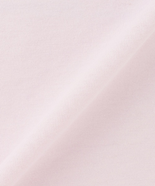 PINK-latte(ピンクラテ)の「【接触冷感】キラキラカレッジリンガー半袖Tシャツ(Tシャツ/カットソー・キッズ・ミント/チャコール/オフホワイト/ライトピンク・120cm/140cm/150cm/160cm/130cm)」の10枚目の写真