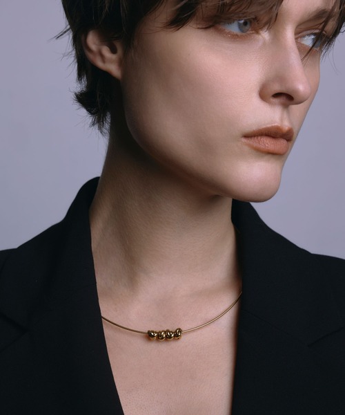 CENE（セネ）の「【CENE】セネ/スパイラルオメガチェーンネックレス（ネックレス・レディース・シルバー/シルバー×ゴールド/ゴールド・FREE）」の4枚目の写真