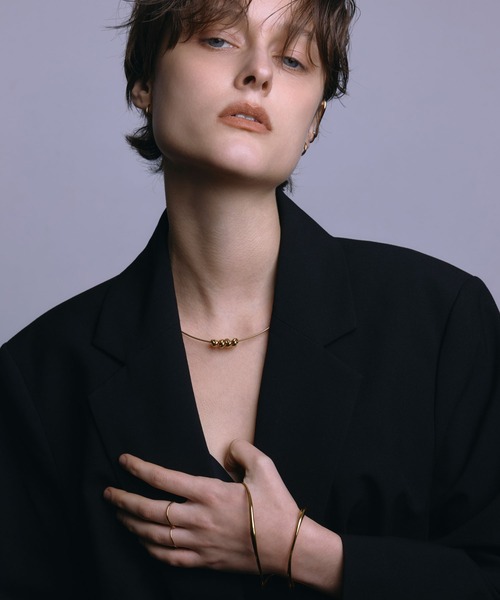 CENE（セネ）の「【CENE】セネ/スパイラルオメガチェーンネックレス（ネックレス・レディース・シルバー/シルバー×ゴールド/ゴールド・FREE）」の5枚目の写真