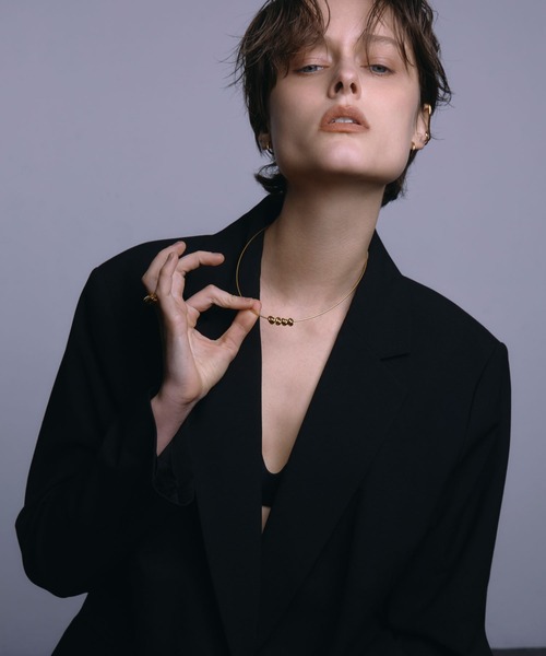 CENE（セネ）の「【CENE】セネ/スパイラルオメガチェーンネックレス（ネックレス・レディース・シルバー/シルバー×ゴールド/ゴールド・FREE）」の7枚目の写真