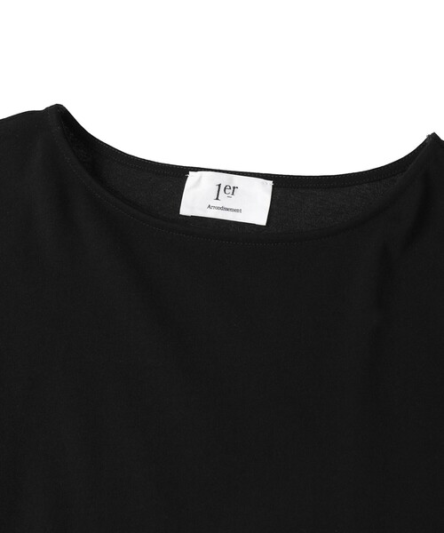 1er Arrondissement（プルミエアロンディスモン）の「【追加】ヴィンテージ天竺プルオーバー（Tシャツ/カットソー・レディース・ブラック系その他3/オフホワイト/モカ・FREE）」の7枚目の写真