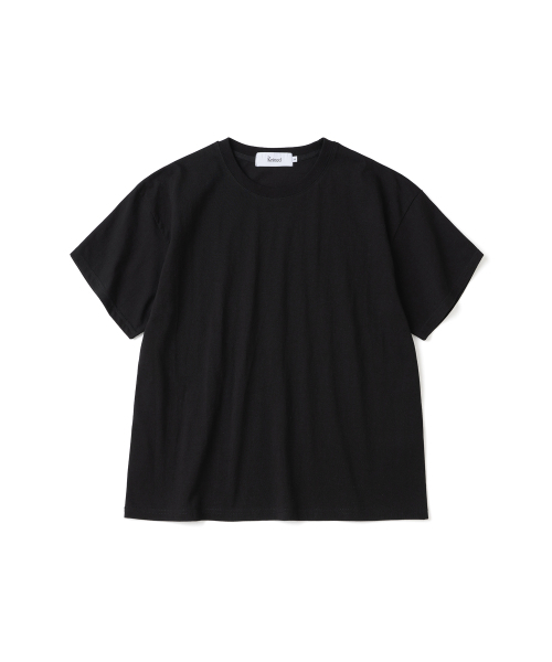 KNITTED(ニッティド)の「コットンクロップTシャツBLACK(Tシャツ/カットソー・レディース・ブラック・MEDIUM/LARGE/X-LARGE)」の2枚目の写真
