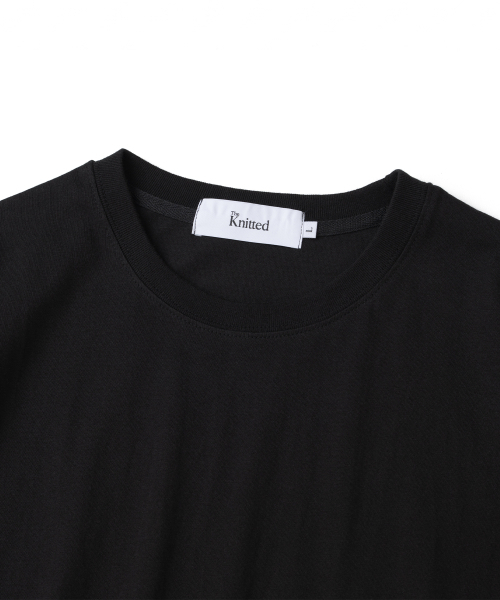 KNITTED(ニッティド)の「コットンクロップTシャツBLACK(Tシャツ/カットソー・レディース・ブラック・MEDIUM/LARGE/X-LARGE)」の3枚目の写真