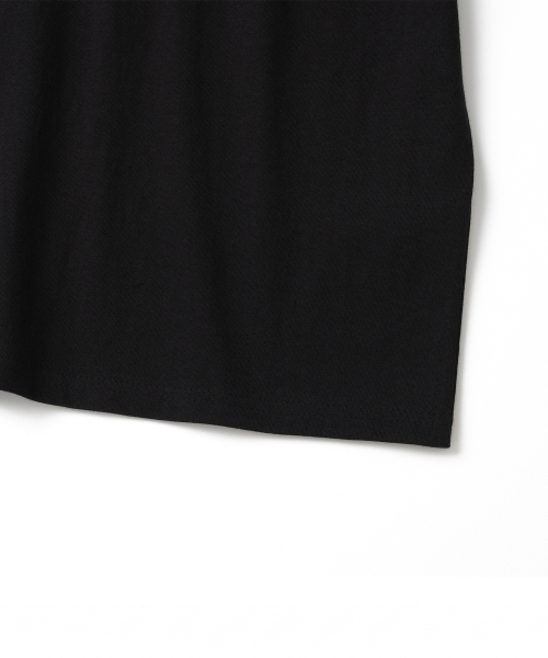 KNITTED(ニッティド)の「コットンクロップTシャツBLACK(Tシャツ/カットソー・レディース・ブラック・MEDIUM/LARGE/X-LARGE)」の5枚目の写真