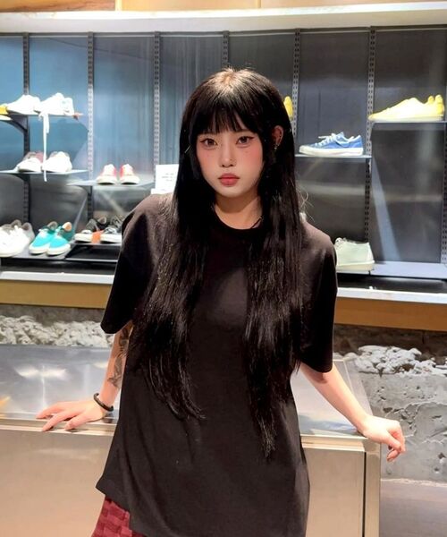 KNITTED(ニッティド)の「コットンクロップTシャツBLACK(Tシャツ/カットソー・レディース・ブラック・MEDIUM/LARGE/X-LARGE)」の10枚目の写真