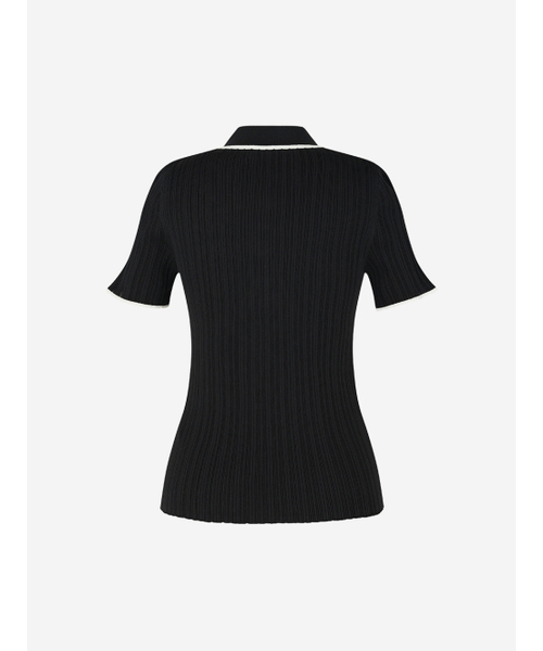 LORDLOAR(ロードロアル)の「スカラップリブカラー ニット ブラック(ニット/セーター・レディース・その他・SMALL/MEDIUM/LARGE)」の5枚目の写真