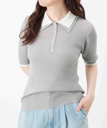 LUCA/LADY LUCK LUCA | LC/LLL 配色ポロニット(ニット/セーター)