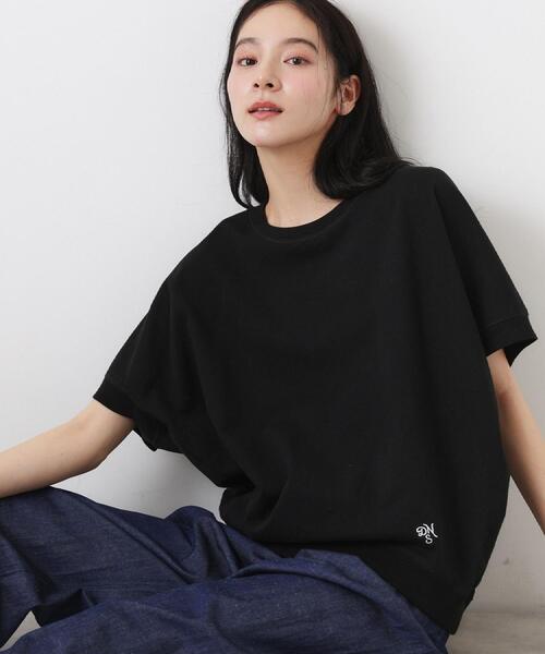 Dessin(デッサン)の「【洗える】ミニ裏毛ドルマンスリーブプルオーバー(Tシャツ/カットソー・レディース・ブルー/ライトベージュ/ブラック/ホワイト系・03/02/01/00)」の2枚目の写真
