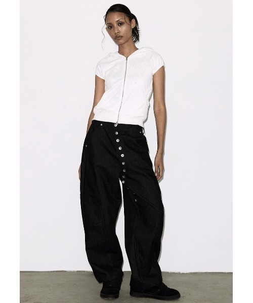 FANCY CLUB（ファンシークラブ）の「A'GEM/9 × .kom 『FANCY CLUB/ファンシークラブ』HOTFIX PUFF SLEEVE HOOD ZIP-UP/ホットフィックスパフスリーブフードジップアップ（その他トップス・レディース・ライトグリーン/ピンク/ブラック/アイボリー・FREE）」の13枚目の写真