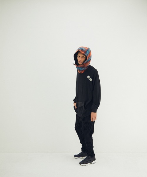 STOF(ストフ)の「STOF/ストフ/Mixture Pul Hoodie(パーカー・メンズ・グレー/ブラック・M/S)」の4枚目の写真