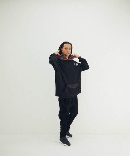 STOF(ストフ)の「STOF/ストフ/Mixture Pul Hoodie(パーカー・メンズ・グレー/ブラック・M/S)」の6枚目の写真