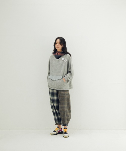 STOF(ストフ)の「STOF/ストフ/Mixture Pul Hoodie(パーカー・メンズ・グレー/ブラック・M/S)」の14枚目の写真