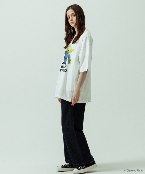 SLICK(スリック)の「【SLICK/スリック】SLICK / TOY STORY Print T-shirt 02/トイストーリー/パウダー加工プリントTシャツ/オーバーサイズ シルエット/ ビンテージ / ディズニー/ピクサー(Tシャツ/カットソー・メンズ・ホワイト/ブラック・3/2/1)」の13枚目の写真