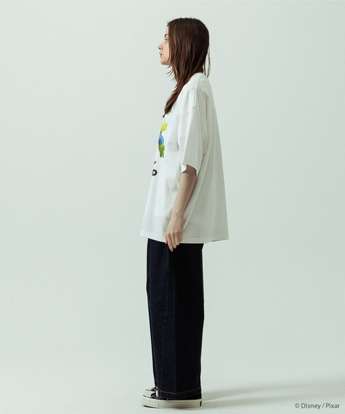 SLICK(スリック)の「【SLICK/スリック】SLICK / TOY STORY Print T-shirt 02/トイストーリー/パウダー加工プリントTシャツ/オーバーサイズ シルエット/ ビンテージ / ディズニー/ピクサー(Tシャツ/カットソー・メンズ・ホワイト/ブラック・3/2/1)」の16枚目の写真