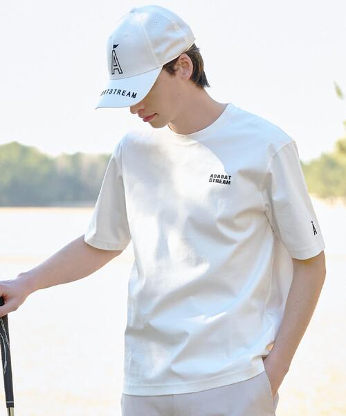 ADABAT STREAM(アダバットストリーム)の「接触冷感/抗菌防臭/消臭 アイスクリアコットン ワンポイントT(Tシャツ/カットソー・メンズ・ブラック/ホワイト/ベージュ・46/48/50)」の18枚目の写真